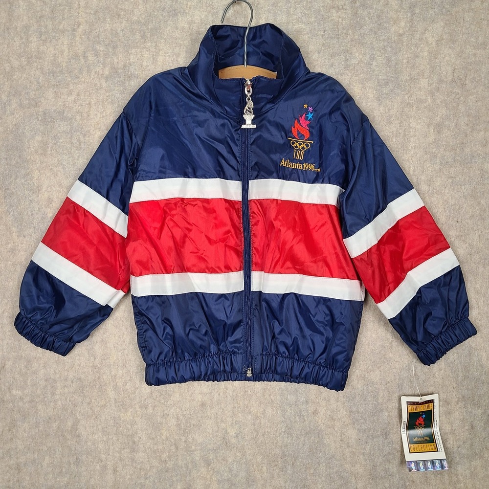 VTG Olympics 1996 Atlanta Olympic Games Collection Youth 4 Jacket Team USA NWT